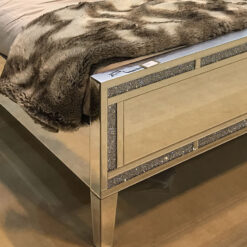 Crystal Diamond Mirrored King Size Bed