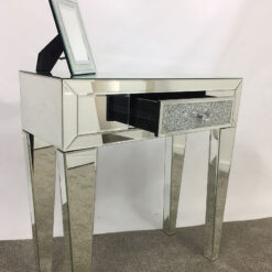 Diamond Glitz 1 Drawer Mirrored Console table