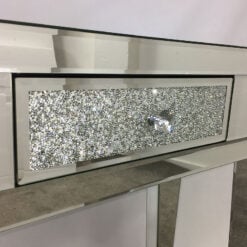 Diamond Glitz 1 Drawer Mirrored Console table