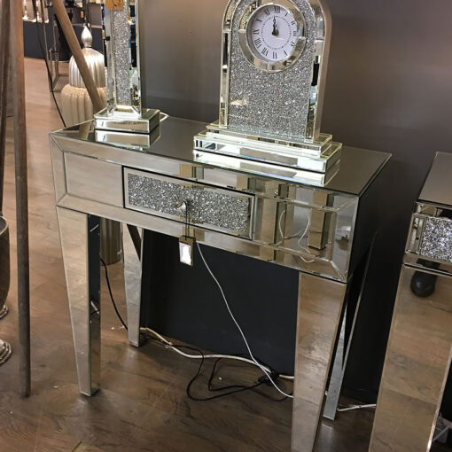 Diamond Glitz Mirrored Console Dressing Table