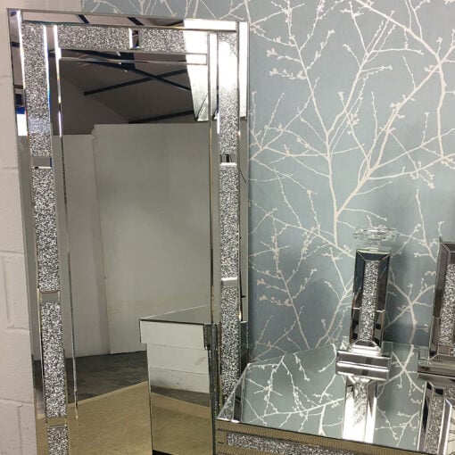 Diamond Glitz Full Length Wall Mirror