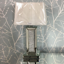Diamond Glitz Mirrored Bricks Table Lamp 17