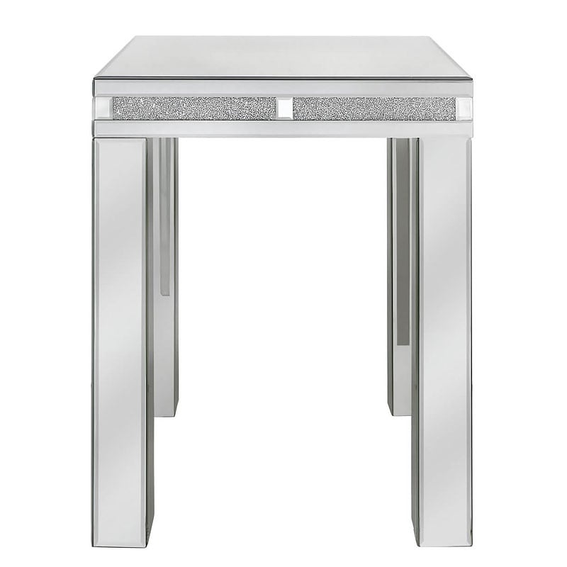 Diamond Glitz Mirrored End Table