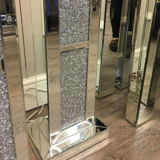 Diamond Glitz Mirrored Floor Lamp