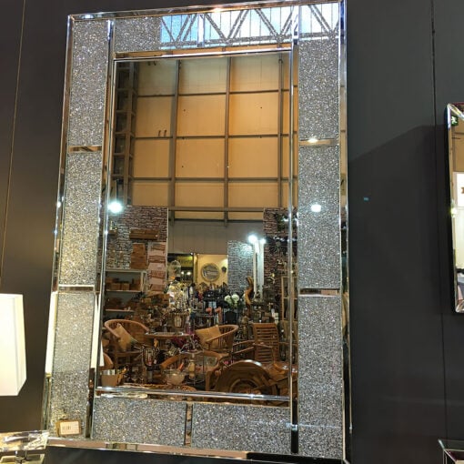 Diamond Glitz Rectangular Wall Mirror