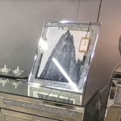 Diamond Glitz Silver Mirrored Photo Frame