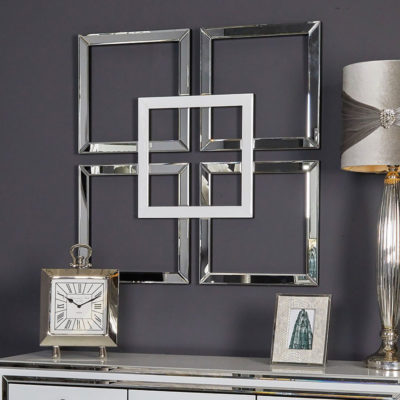 Small Square Mirror Wall Art 40cm | Picture Perfect Home