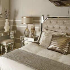 Athens Mirrored King Size Bedframe and Headboard