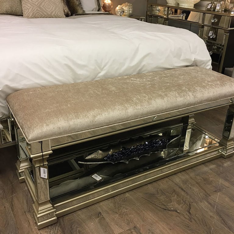 mirrored bed