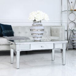 Classic Mirror 1 Drawer Mirrored Coffee Table