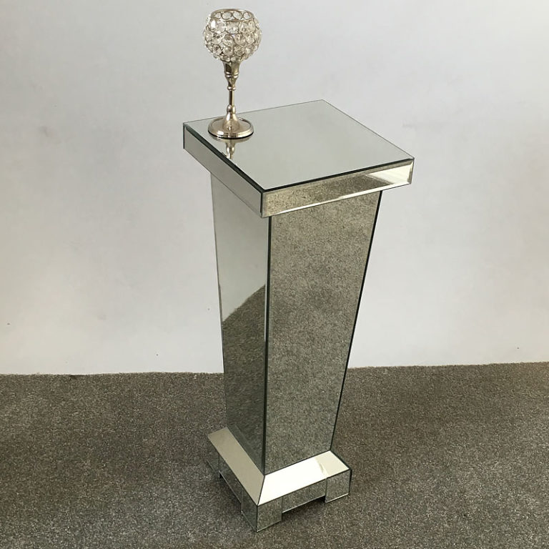 Classic Mirror Small Mirrored Display Pedestal Picture Perfect Home