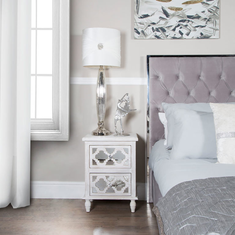 Mirrored Bedside Picture Perfect Home