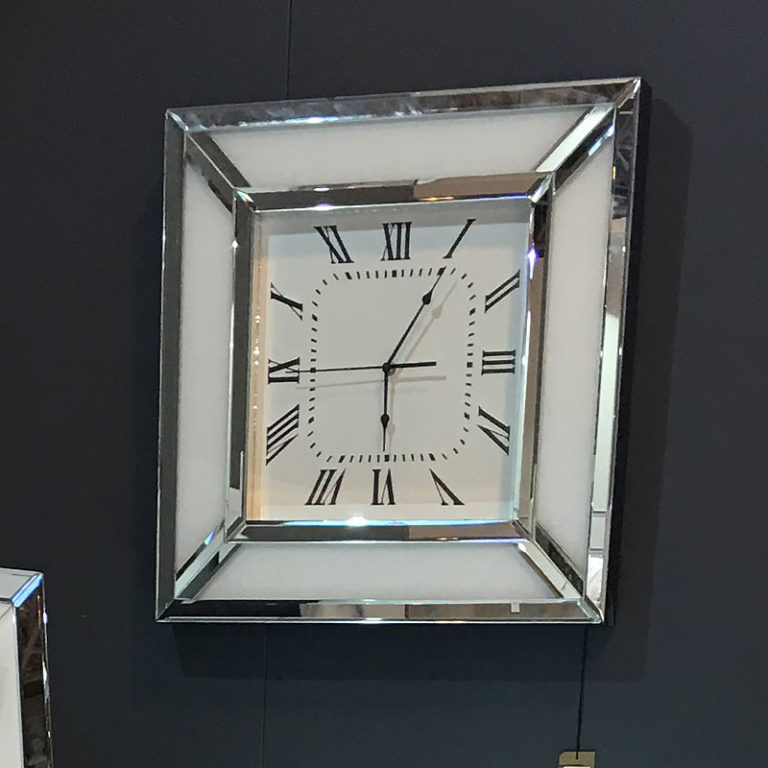 Large 164cm Silver Oval Shape Wall Clock Picture Perfect Home