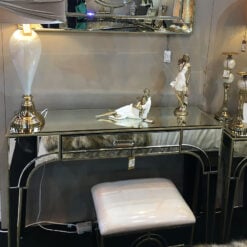 Sahara Gold Mirrored 1 Drawer Console Table