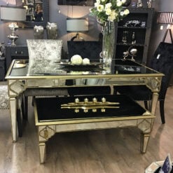 Sahara Gold Mirrored Dining Table