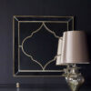 Sahara Marrakech Moroccan Mirrored Gold Large Marbled Wall Mirror