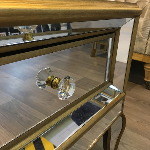 Venetian Gold 2 Drawer Mirrored Coffee Table