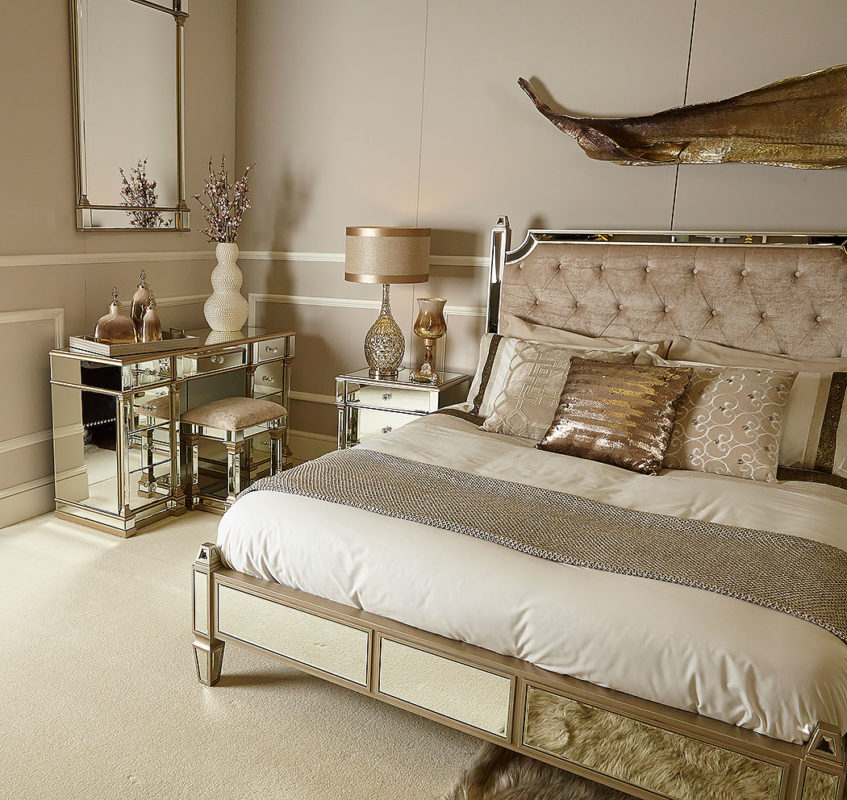 Athens Gold Mirrored Low Coffee Table Picture Perfect Home