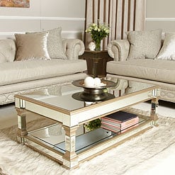 Mirrored Living Room Furniture