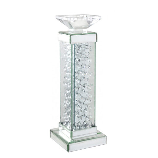 Floating Crystal Pillar Candle Holder - Large