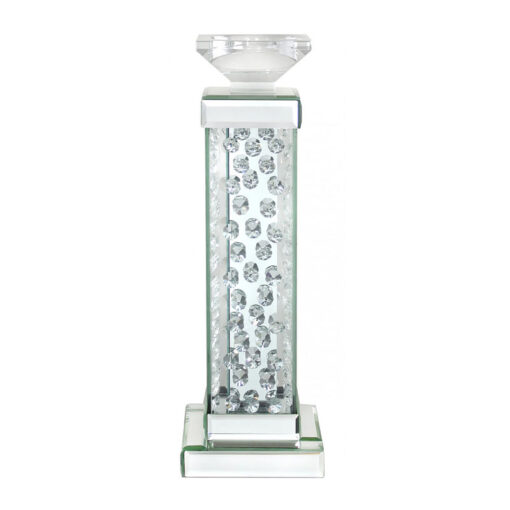 Floating Crystal Pillar Candle Holder - Large