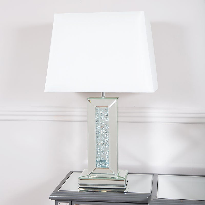 mirrored lamp stands