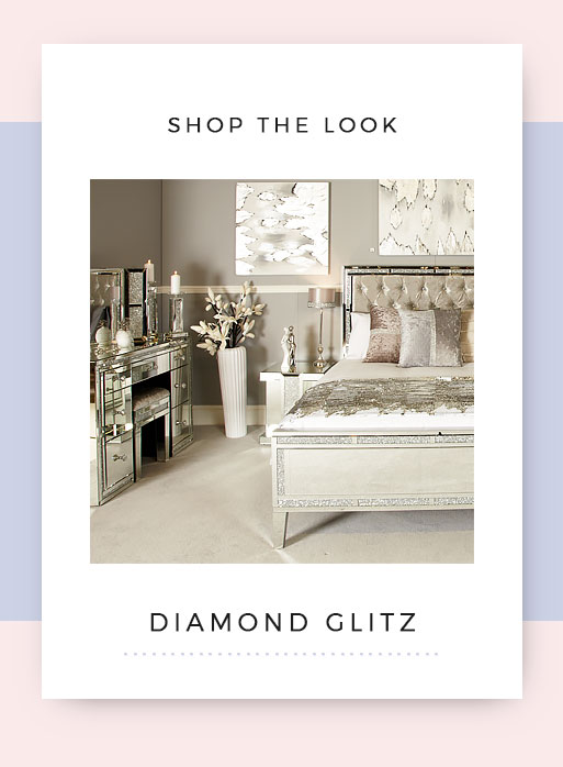 Shop the look Diamond Glitz Mirrored Bedroom Furniture