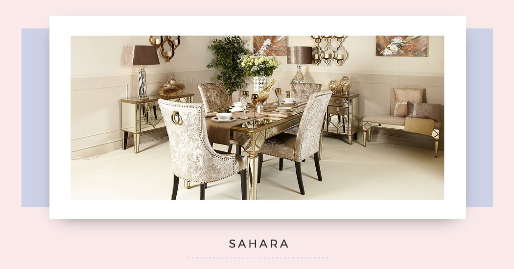 Shop the look Sahara Mirrored Dining Room