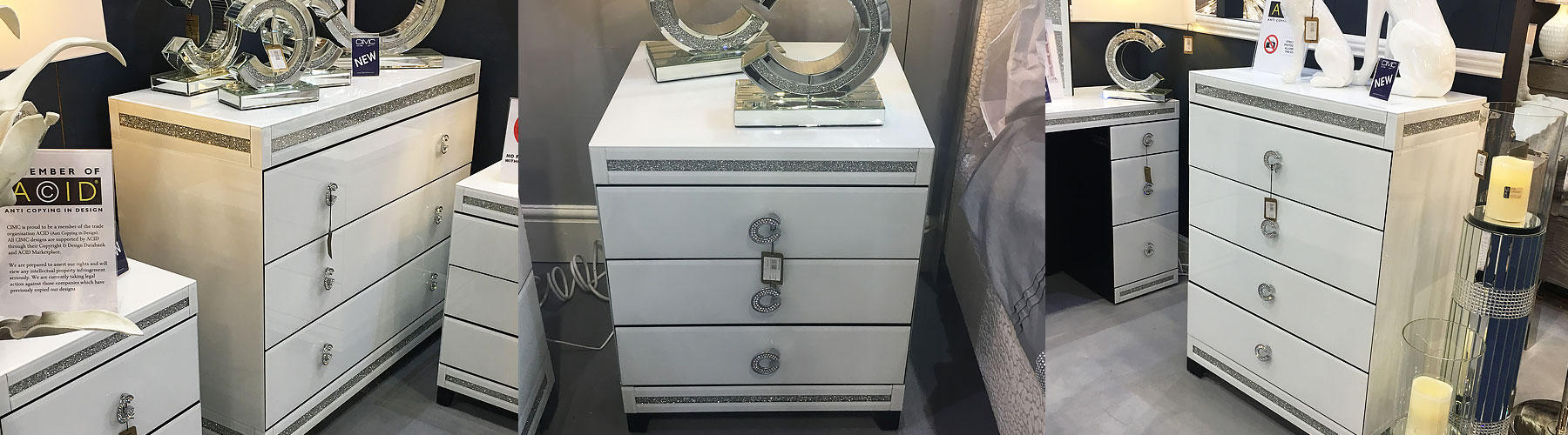 Crystalline Mirrored Furniture