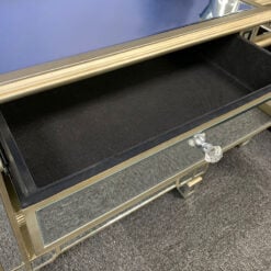 Canterbury Champagne Gold Mirrored TV Stand Cabinet Entertainment Unit