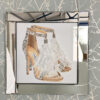 Jimmy Choo Feather Shoes Mirrored Picture Frame Wall Art