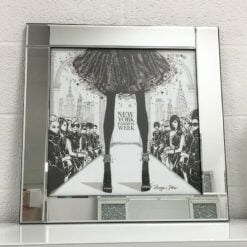 New York Fashion Week Mirrored Picture Frame Wall Art