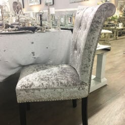 Sparkly Silver Glitter Back Chair