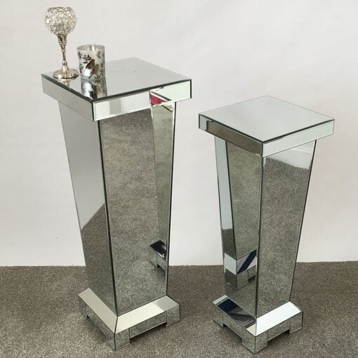 Classic Mirror Large Mirrored Display Pedestal