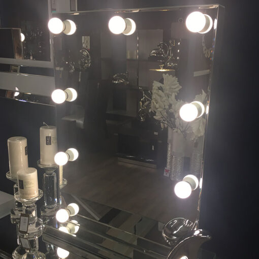 Hollywood Dressing Table Vanity Mirror With 9 Dimmable LED Light Bulbs