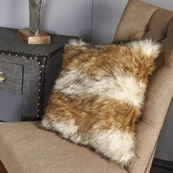 Brown Sable Faux Fur Cushion