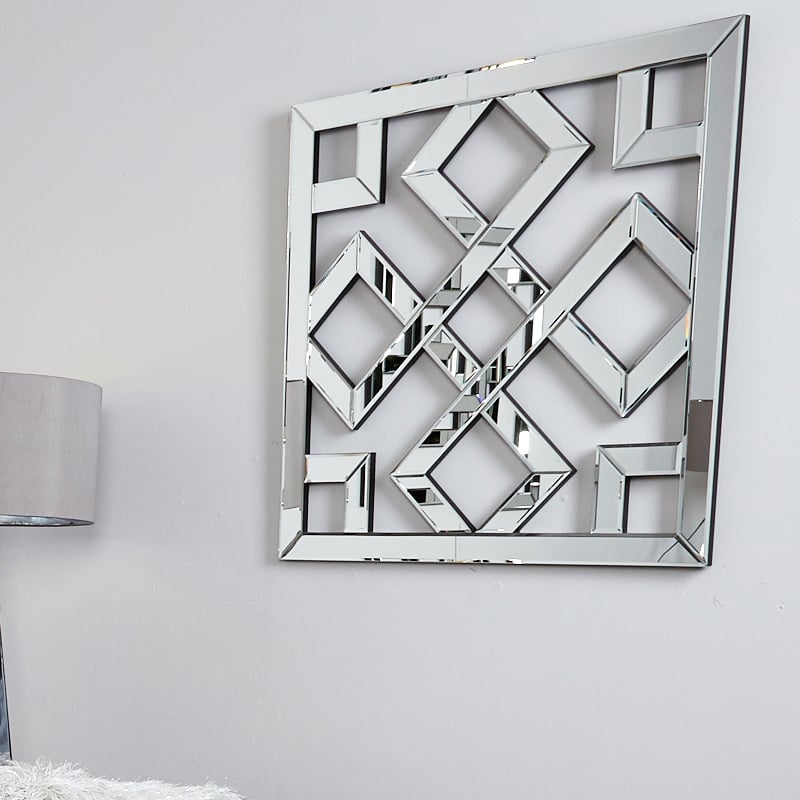 Diamond Geometric Mirror Wall Art | Picture Perfect Home