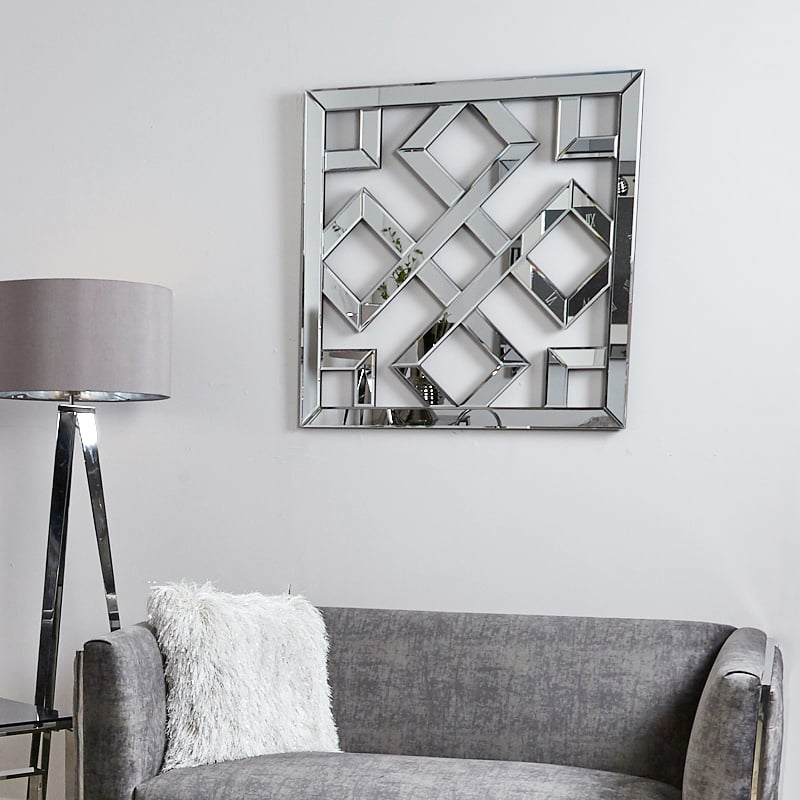Diamond Geometric Mirror Wall Art | Picture Perfect Home