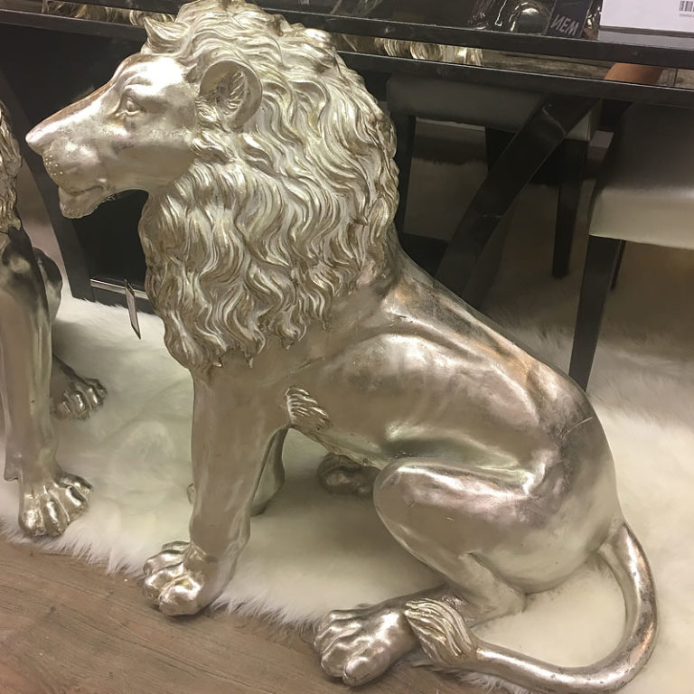Left Facing Large Lion Decoration Ornament Home Decor