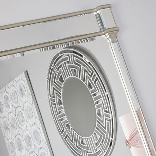 Athens Antique Silver Rectangular Wall Mirror