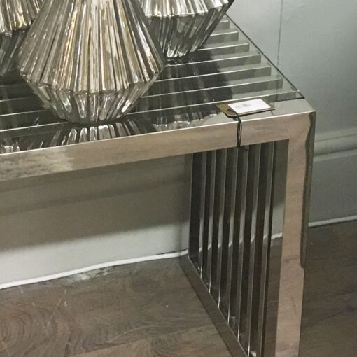 Sloane Chrome And Glass End Side Table