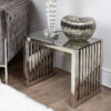 Sloane Chrome And Glass End Side Table