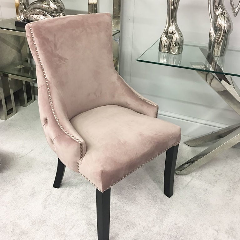 Blush Pink Tufted Back Dining Chair Picture Perfect Home