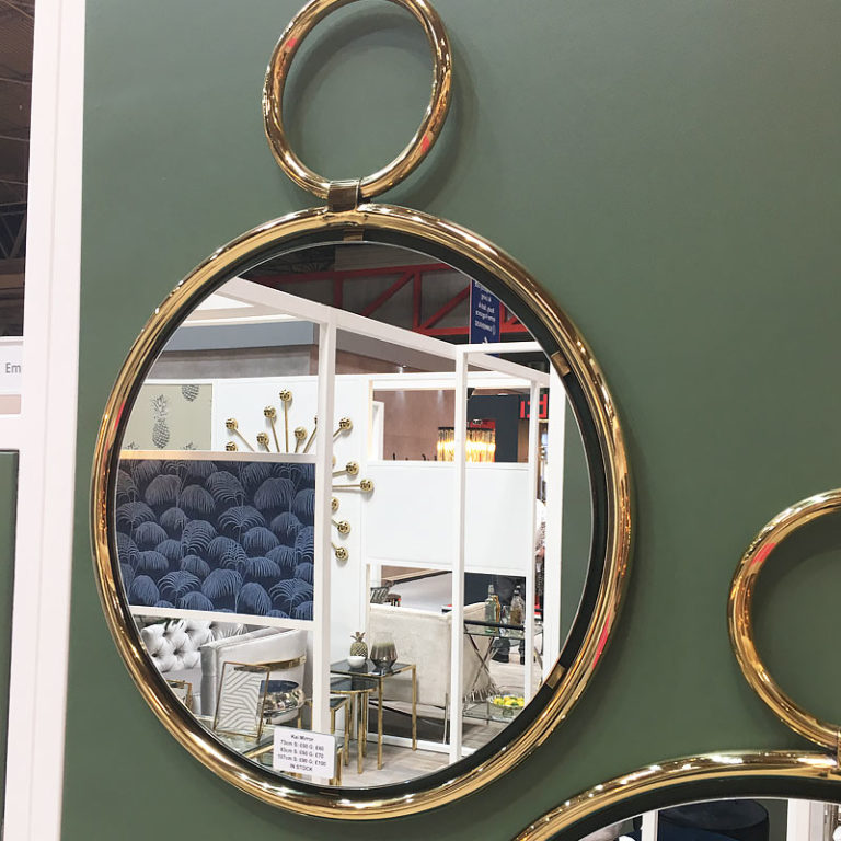 Lysander 73cm Small Gold Wall Mirror Picture Perfect Home