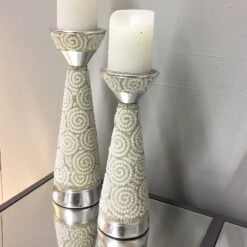 Medium Pearl Swirl Candle Holder