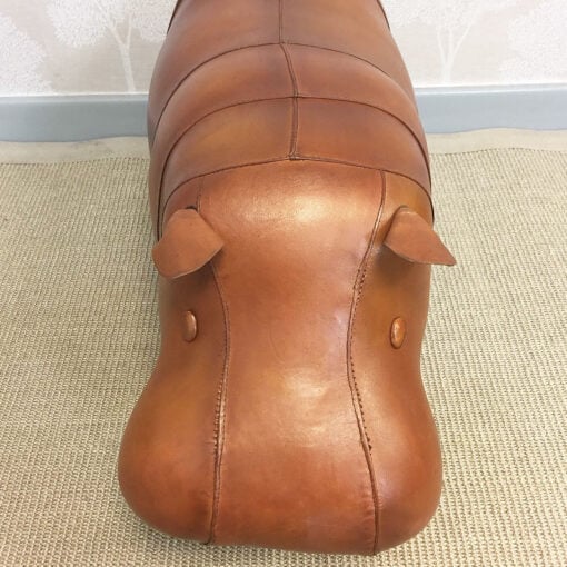 Genuine Handmade Omersa Style Leather Hippo Character Animal