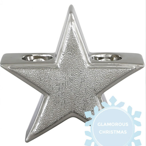 Silver Star Double Tealight