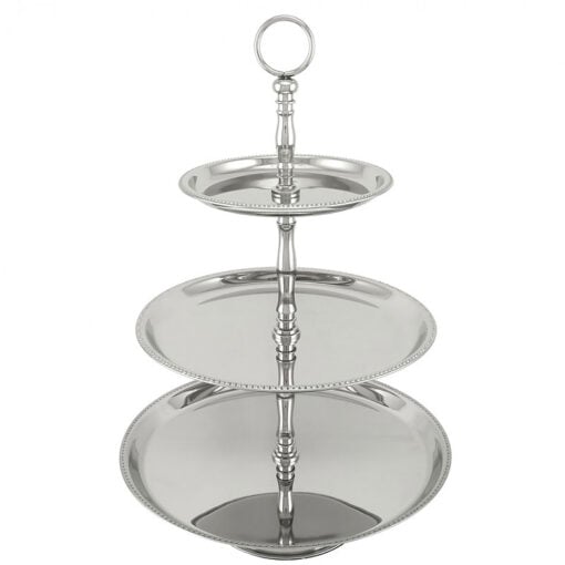 Stainless Steel 3 Tier Cake Stand 56cm