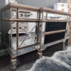 Belfry Champagne Gold Mirrored TV Cabinet