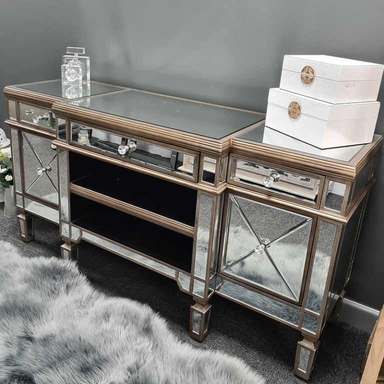 Sahara Marrakech Moroccan Silver Mirrored TV Entertainment